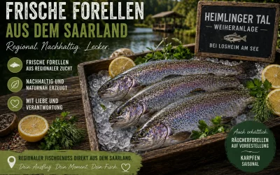 Frische Forellen Saarland: Regionaler Fisch aus dem Heimlinger Tal bei Losheim am See